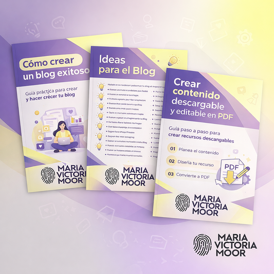 KIT Complementario - CREAR BLOG estratégico + IDEAS para blog+ CREACIÓN PDF editables/descargables